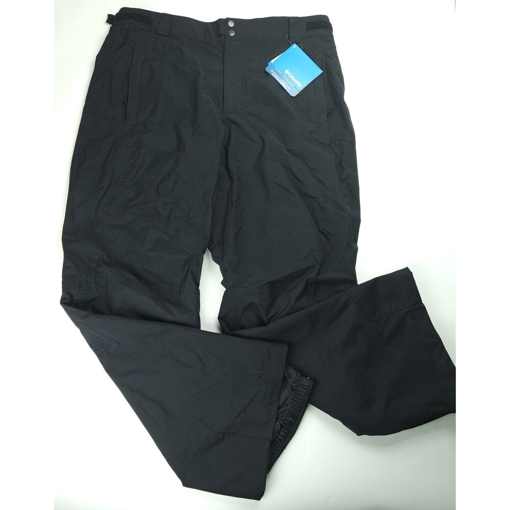 NWT LargeColumbia Omni Tech Six Mile Creek Pants Black Waterproof MSRP $175